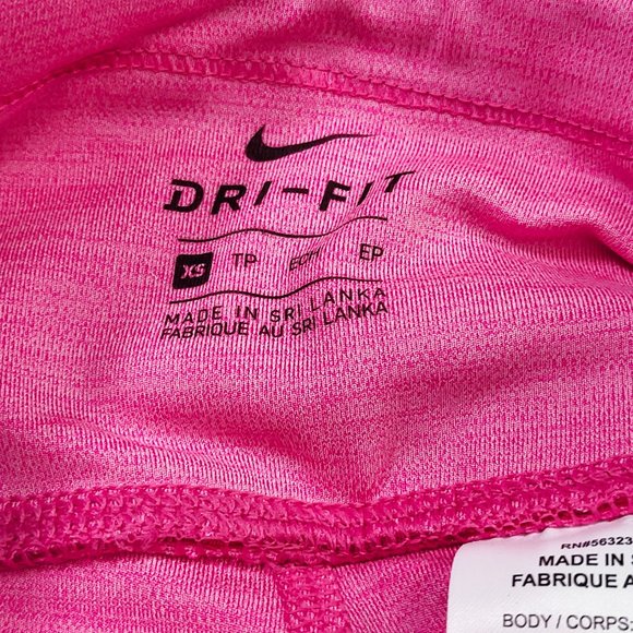 Nike Power Leggings Women's Dri Mid Rise Tight Fit Fast Crop Pink CZ9238-615 - Picture 7 of 7